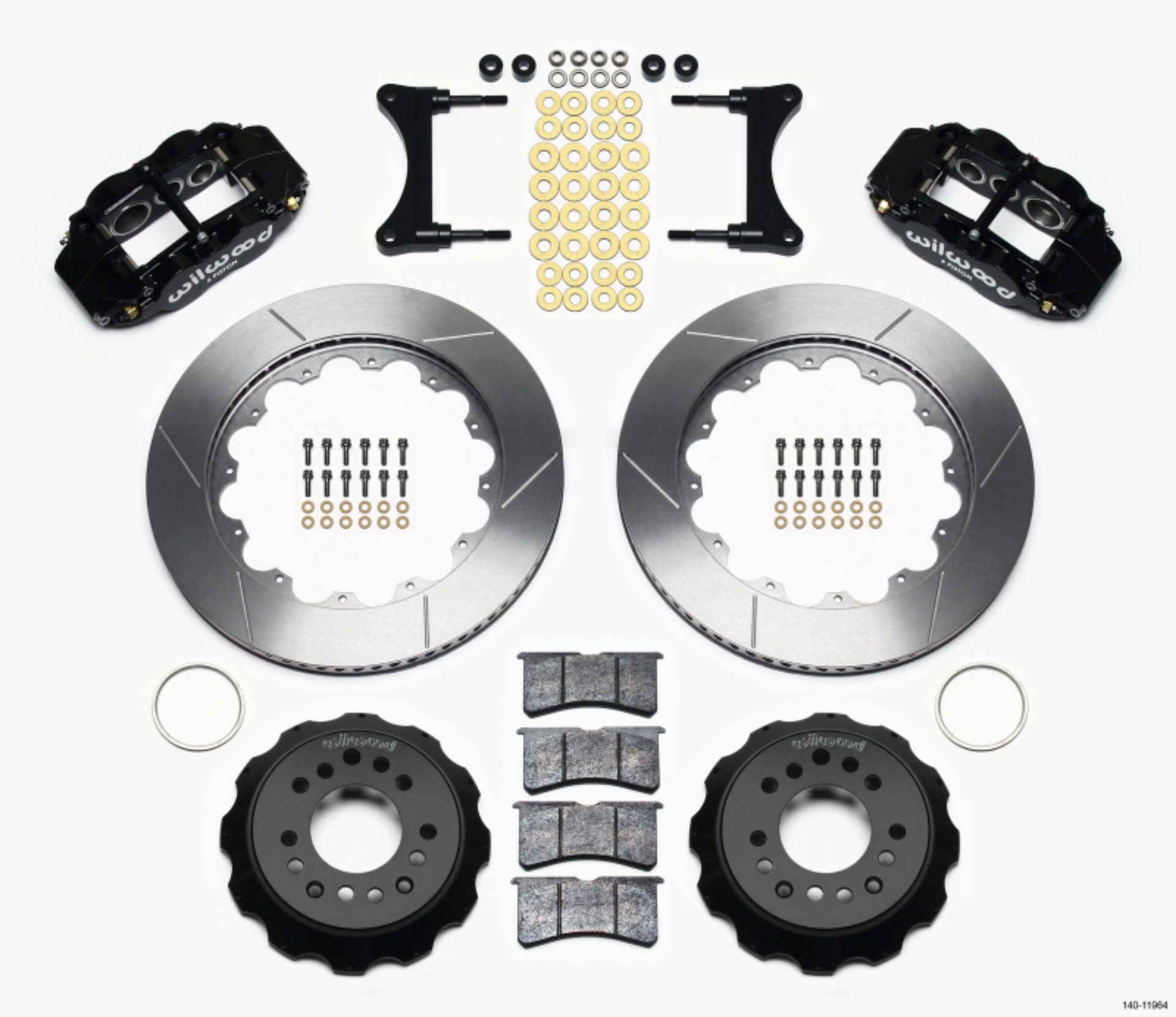 Picture of Wilwood Narrow Superlite 6R Front Hat Kit 14-00in 93-96 Mazda RX7