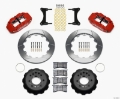 Picture of Wilwood Narrow Superlite 6R Front Hat Kit 12-88in Red 93-96 Mazda RX7