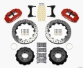 Picture of Wilwood Narrow Superlite 6R Front Hat Kit 12-88in Drill Red 93-96 Mazda RX7