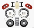 Picture of Wilwood Narrow Superlite 6R Front Hat Kit 12-88in Drill Red 93-96 Mazda RX7