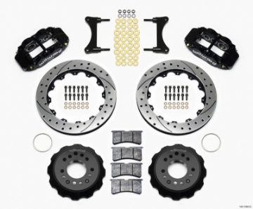 Picture of Wilwood Narrow Superlite 6R Front Hat Kit 12-88in Drilled 93-96 Mazda RX7