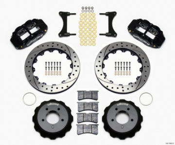 Picture of Wilwood Narrow Superlite 6R Front Hat Kit 12-88in Drilled 93-96 Mazda RX7