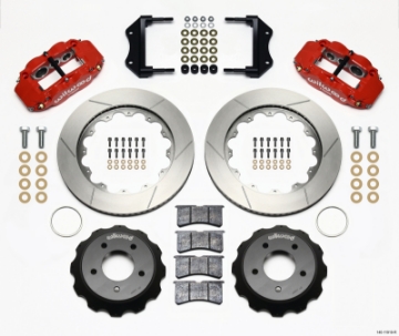Picture of Wilwood Narrow Superlite 6R Front Hat Kit 14-00in Red 84-87 Corvette C4