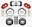 Picture of Wilwood Narrow Superlite 6R Front Hat Kit 14-00in Drilled Red 84-87 Corvette C4
