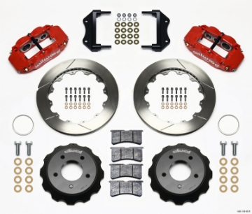 Picture of Wilwood Narrow Superlite 6R Front Hat Kit 12-88in Red 84-87 Corvette C4