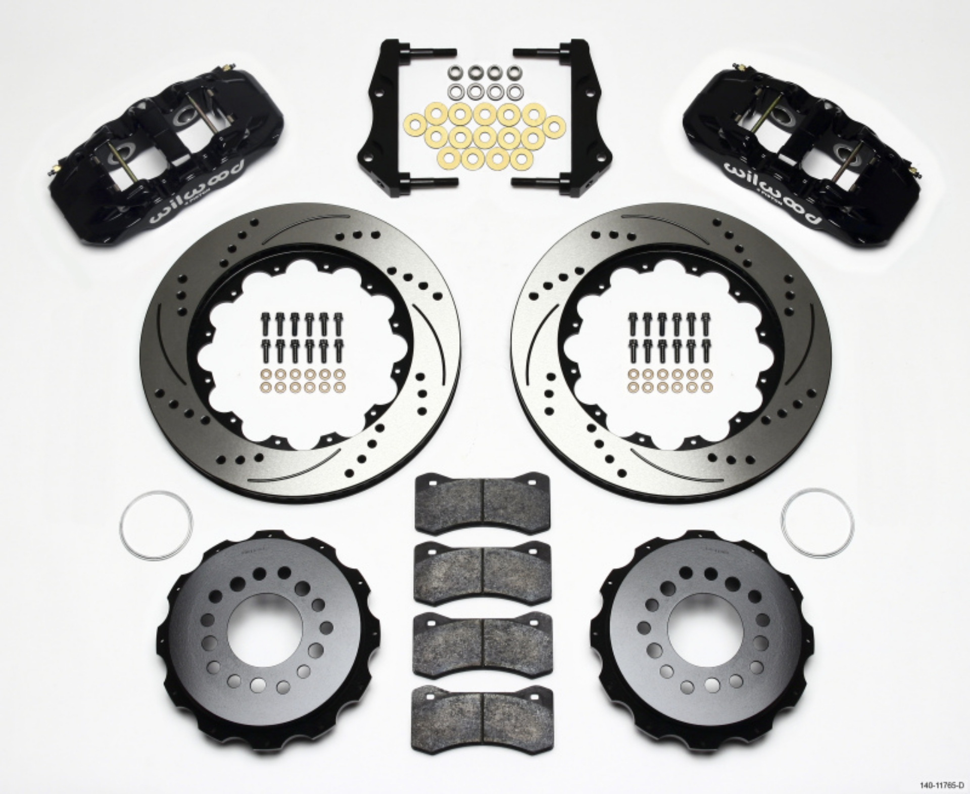 Picture of Wilwood AERO4 Rear Kit 14-25in Drilled 2006-10 Magnum-Challenger-Charger-300C