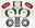 Picture of Wilwood AERO6 Front Hat Kit 14-25 Red 2006-10 Magnum-Challenger-Charger-300C