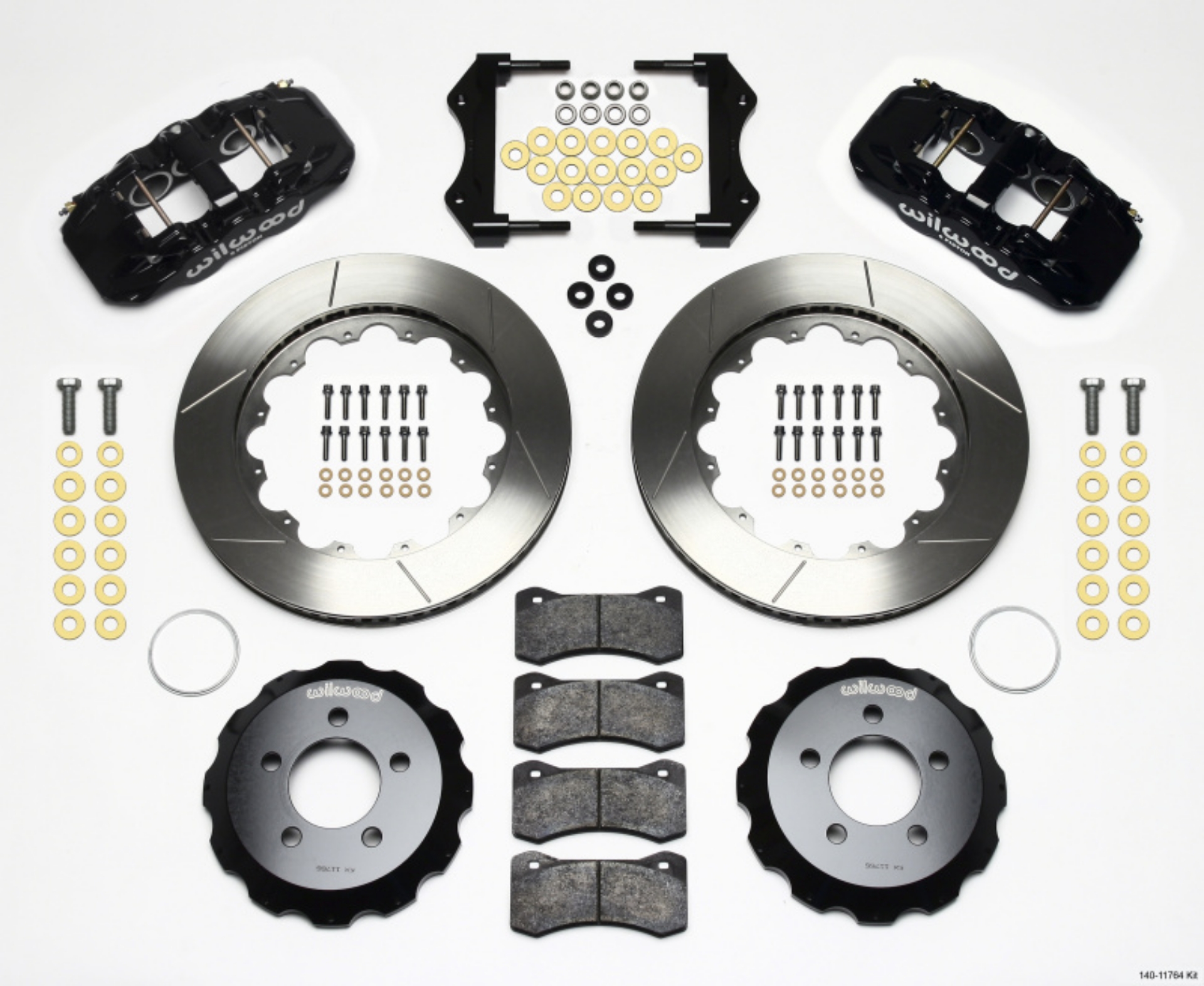 Picture of Wilwood AERO6 Front Hat Kit 14-25 2006-10 Magnum-Challenger-Charger-300C