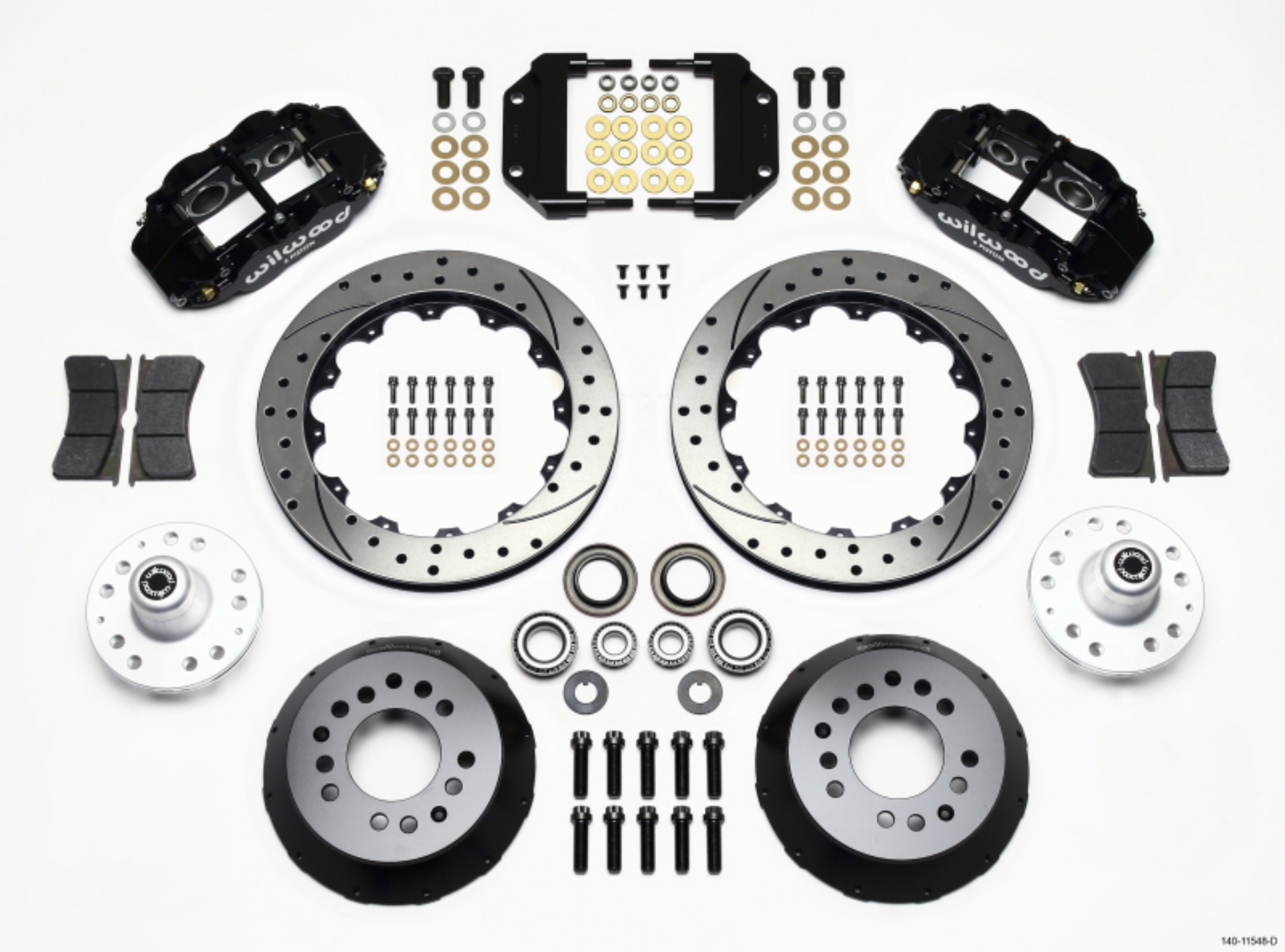 Picture of Wilwood Narrow Superlite 6R Front Hub Kit 12-88in Drilled Magnum Force Drop Spindle