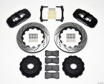Picture of Wilwood AERO4 Rear Kit 14-25in Drilled 2010-2015 Camaro