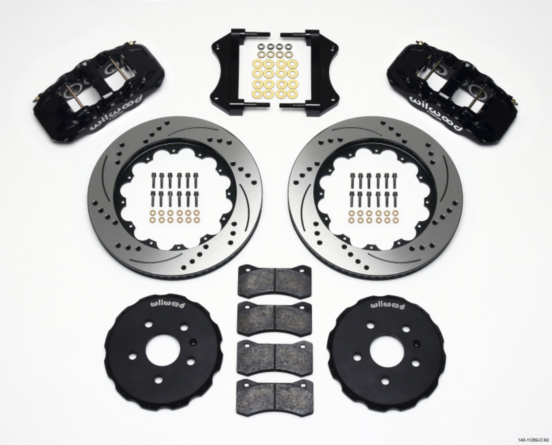 Picture of Wilwood AERO6 Front Hat Kit 14-25 Drilled 2010-2015 Camaro