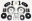 Picture of Wilwood AERO4 Rear P-Brake Kit 14-00in Drilled Big Ford New Style 2-50in Offset