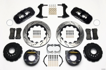 Picture of Wilwood AERO4 Rear P-Brake Kit 14-00in Drilled Big Ford New Style 2-50in Offset