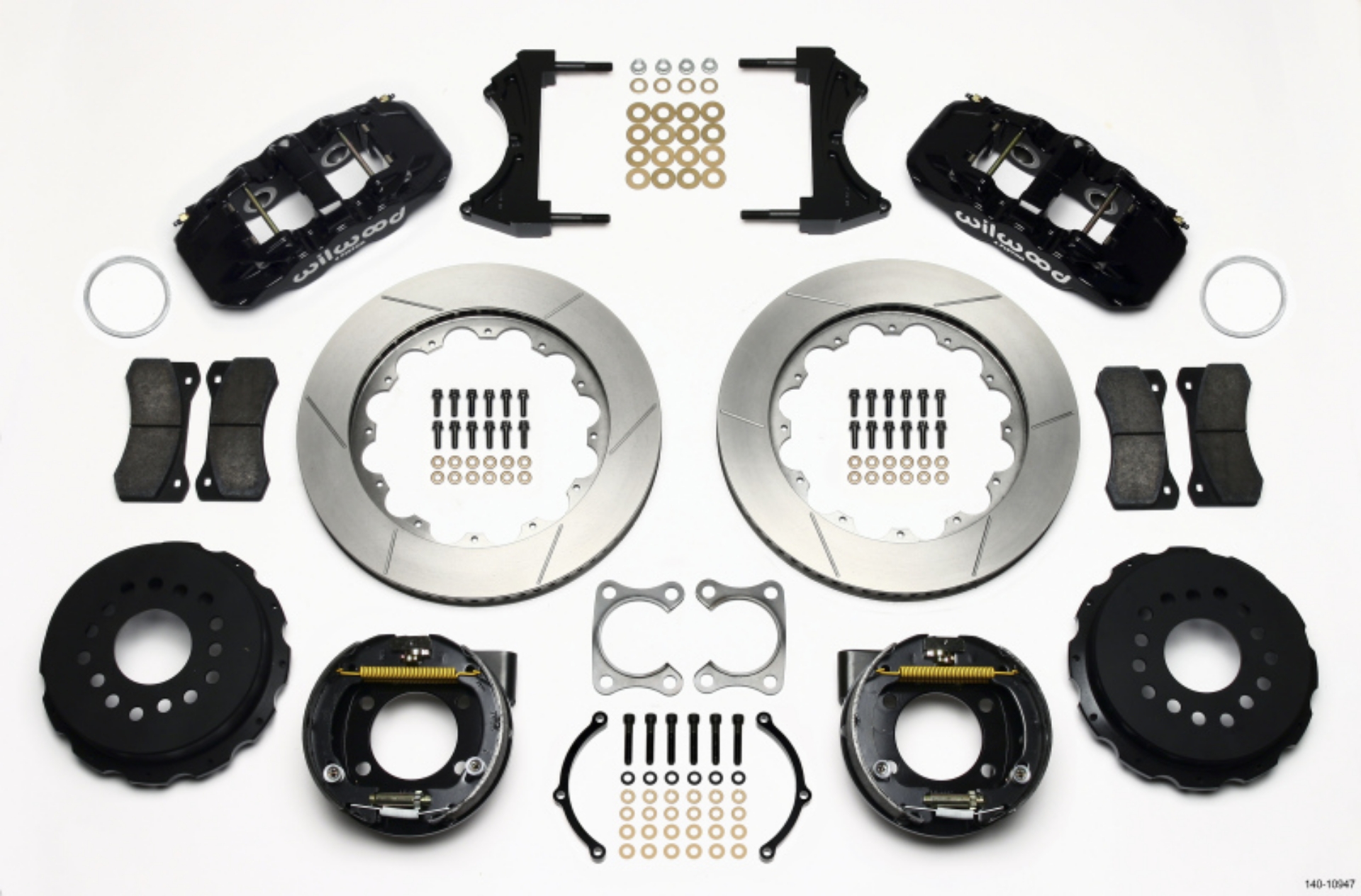 Picture of Wilwood AERO4 Rear P-Brake Kit 14-00in Big Ford Old Style 2-36in Offset