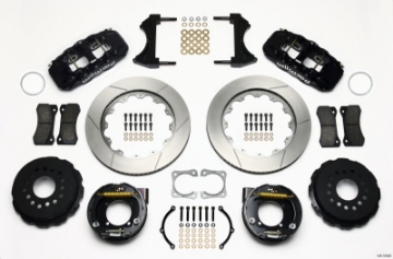 Picture of Wilwood AERO4 Rear P-Brake Kit 14-00in Chevy 12 Bolt-Spec 3-15in Bearing