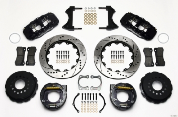 Picture of Wilwood AERO4 Rear P-Brake Kit 14-00in Drilled Big Ford New Style 2-36in Offset