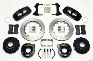 Picture of Wilwood AERO4 Rear P-Brake Kit 14-00in Chevy 12 Bolt w- C-Clips