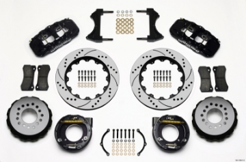 Picture of Wilwood AERO4 Rear P-Brake Kit 14-00in Drilled Chevy C-10 2-42 Offset 5-lug