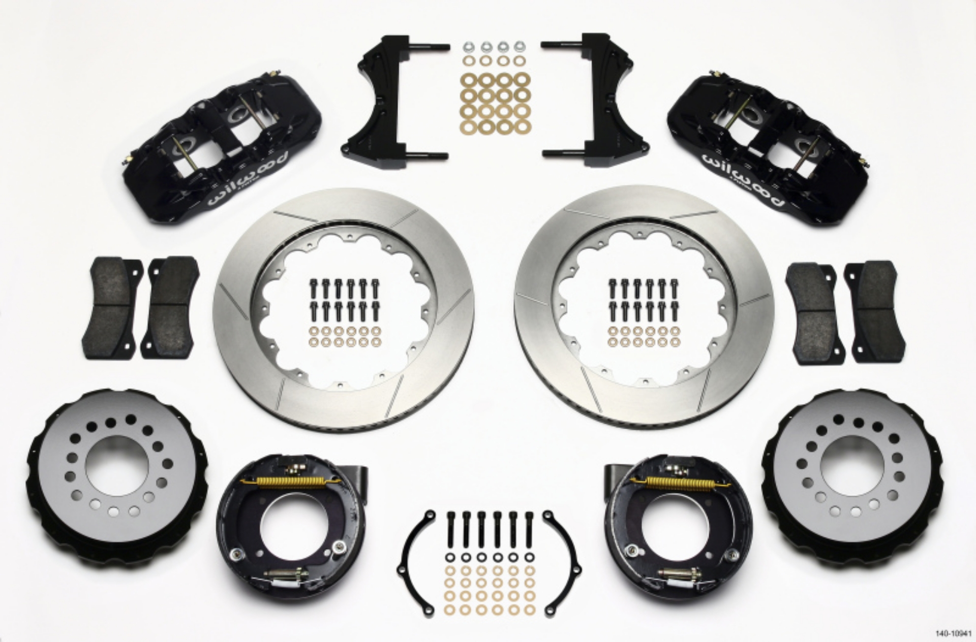 Picture of Wilwood AERO4 Rear P-Brake Kit 14-00in Chevy C-10 2-42 Offset 5-lug