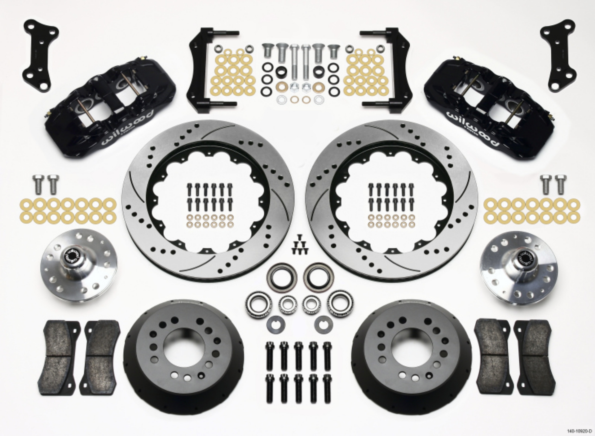 Picture of Wilwood AERO6 Front Hub Kit 14-00 Drilled 67-69 Camaro 64-72 Nova Chevelle