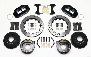 Picture of Wilwood Narrow Superlite 4R Rear P-Brk Kit 12-88in Drilled Chevy 12 Bolt-Spec 3-15in Brng Front mt