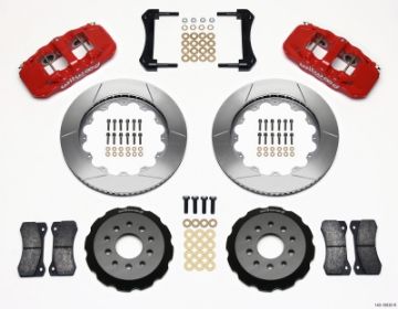 Picture of Wilwood AERO6 Front Hat Kit 14-00 Red 2005-2014 Mustang