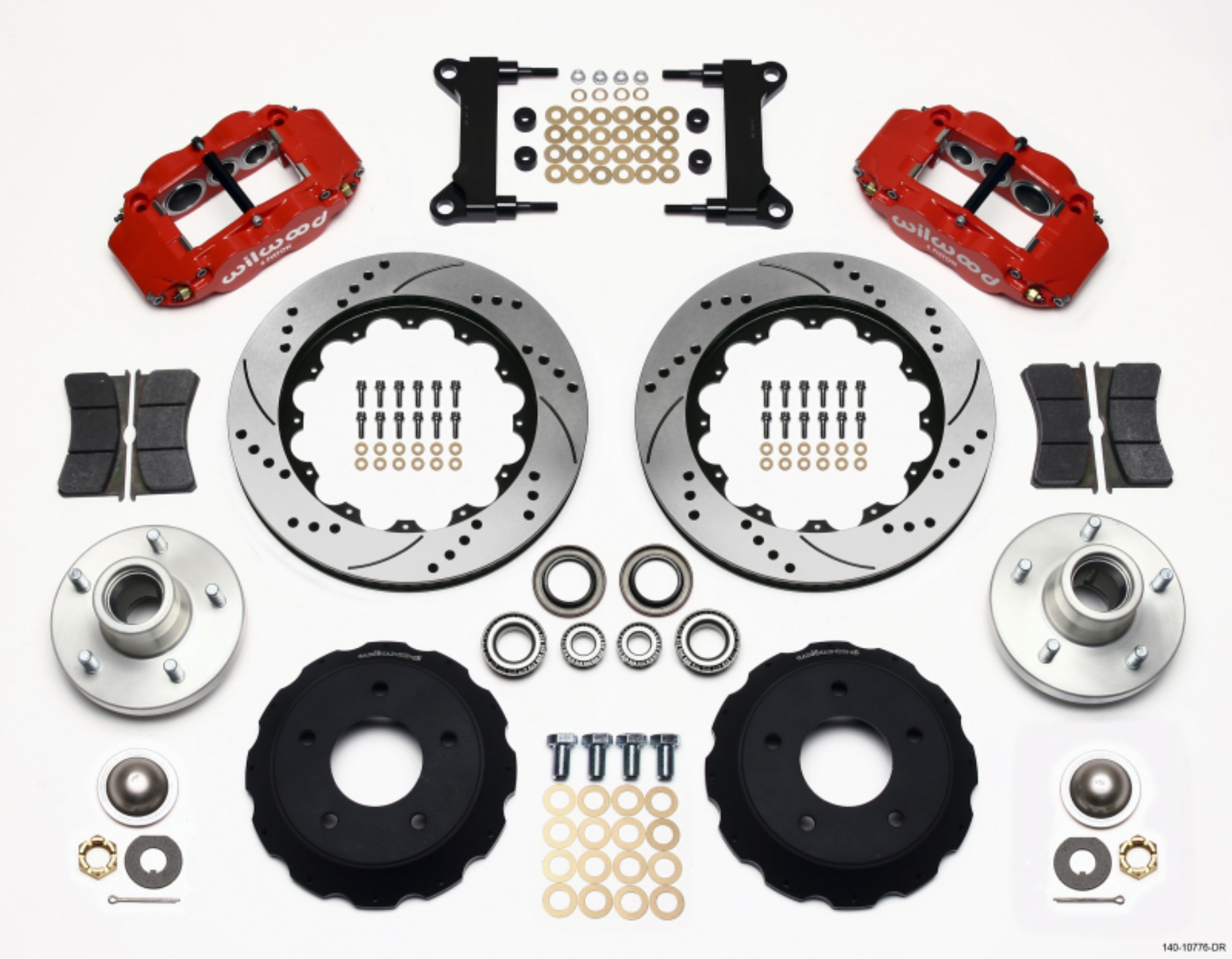 Picture of Wilwood Narrow Superlite 6R Front Hub Kit 14-00in Drill Red Chevy C-10 60-87 CPP Drop Spindle