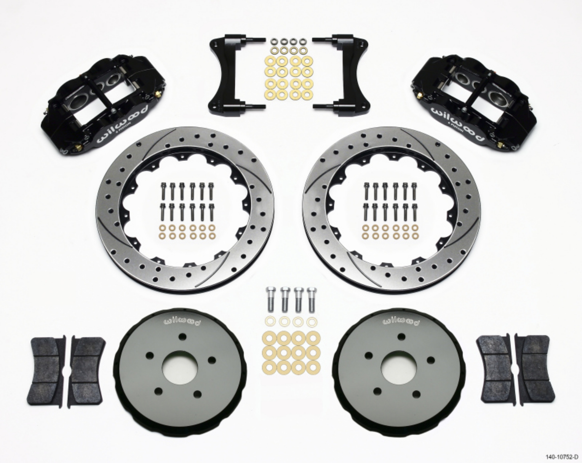 Picture of Wilwood Narrow Superlite 6R Front Hat Kit 12-88in Drilled 2008 Toyota Matrix