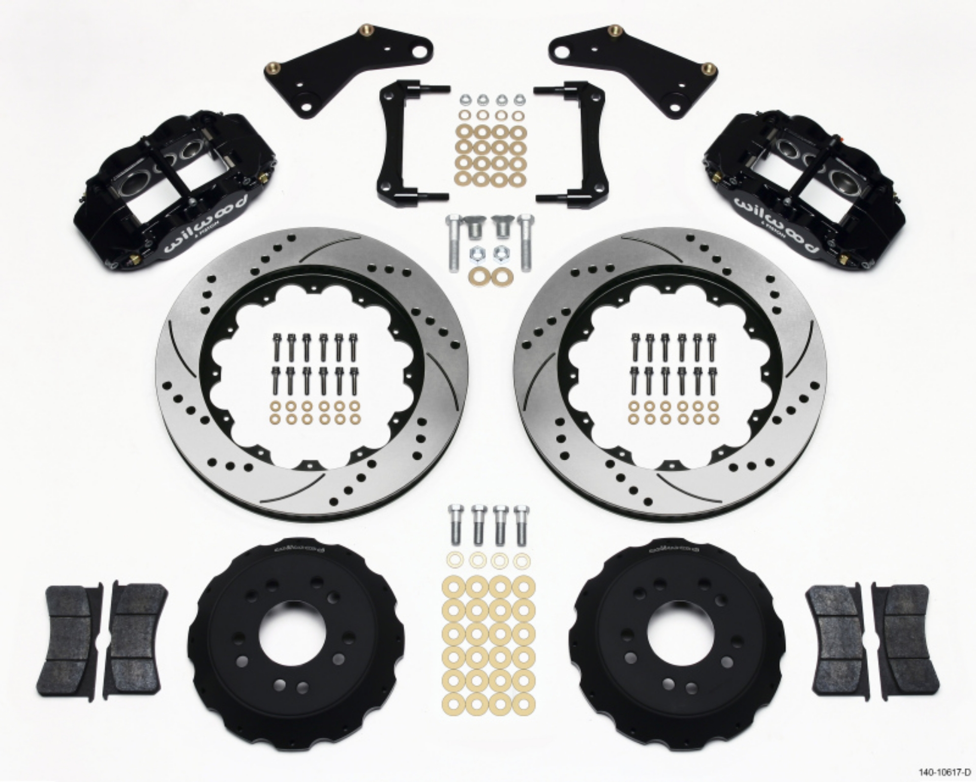 Picture of Wilwood Narrow Superlite 6R Front Hat Kit 14-00in Drilled 65-82 Corvette C2-C3