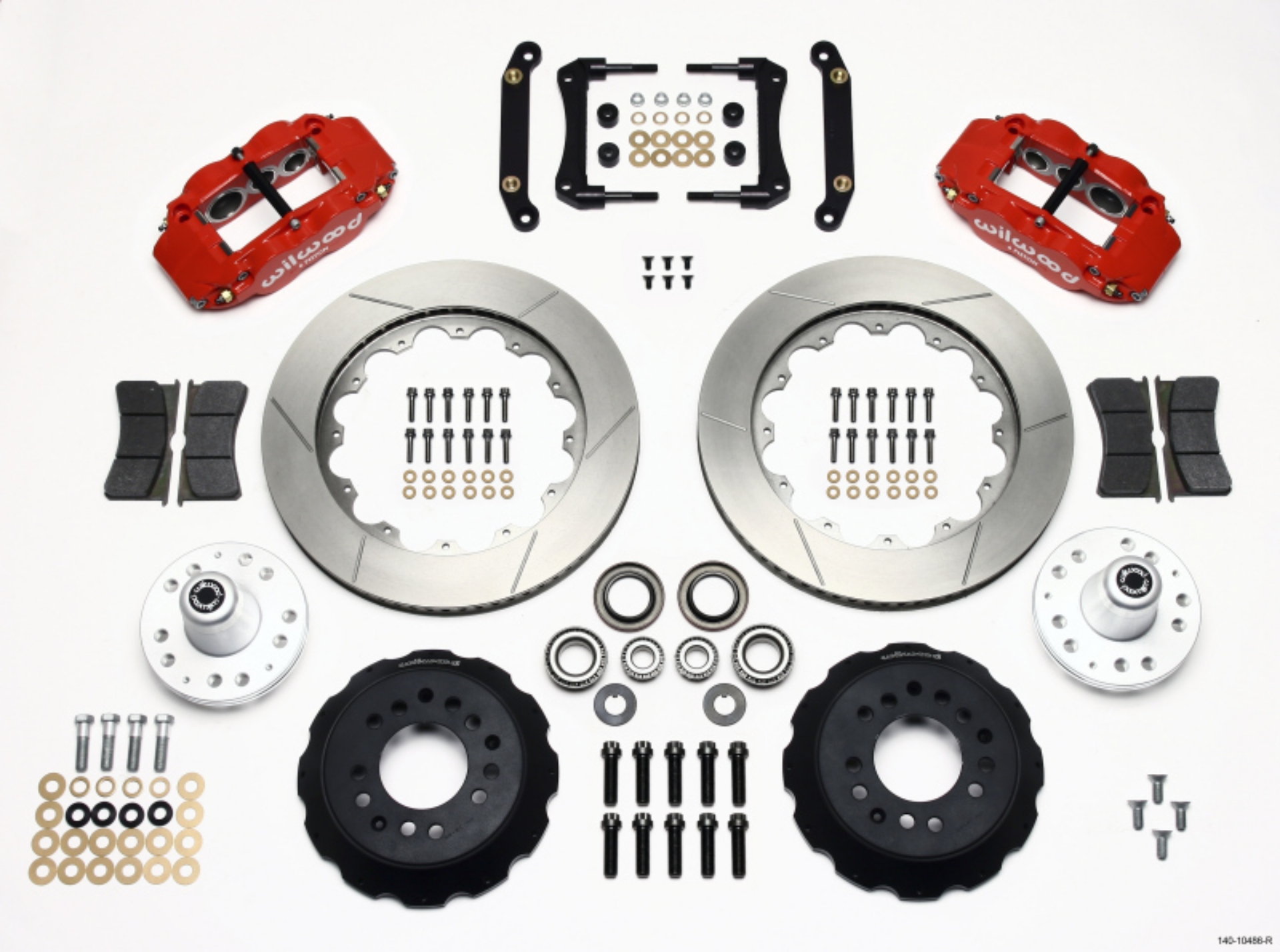 Picture of Wilwood Narrow Superlite 6R Front Hub Kit 14-00in Red 70-78 Camaro