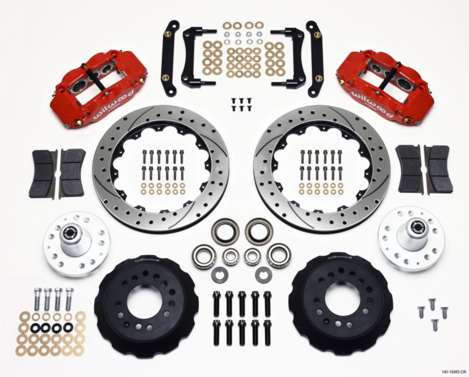 Picture of Wilwood Narrow Superlite 6R Front Hub Kit 12-88in Drill Red 70-78 Camaro *Line Kit Needed*