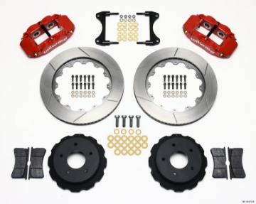 Picture of Wilwood Narrow Superlite 4R Rear Kit 14-00in Red 65-82 Corvette C2-C3