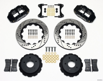 Picture of Wilwood Narrow Superlite 4R Rear Kit 14-00in Drilled 65-82 Corvette C2-C3