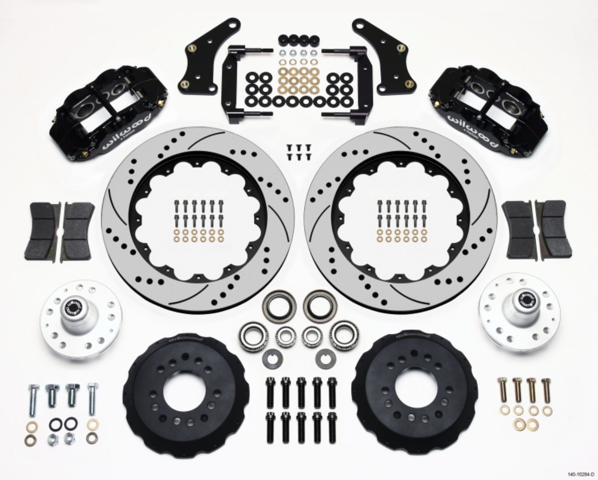 Picture of Wilwood Narrow Superlite 6R Front Hub Kit 14-00in Drilled Large GM 57-70 Drop Spindle