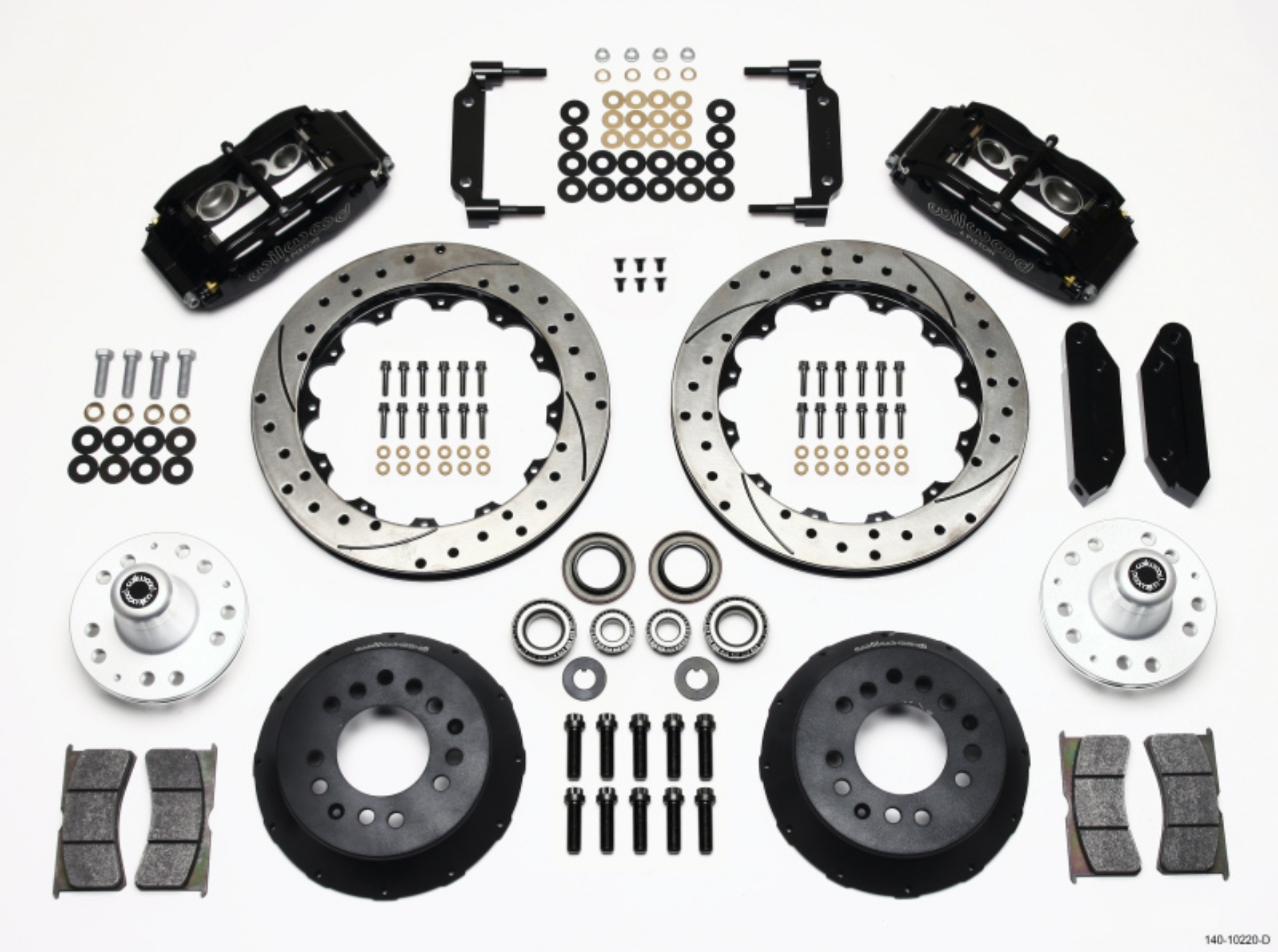 Picture of Wilwood Narrow Superlite 6R Front Hub Kit 12-88in Drilled 1970-1973 Mustang Disc Spindle