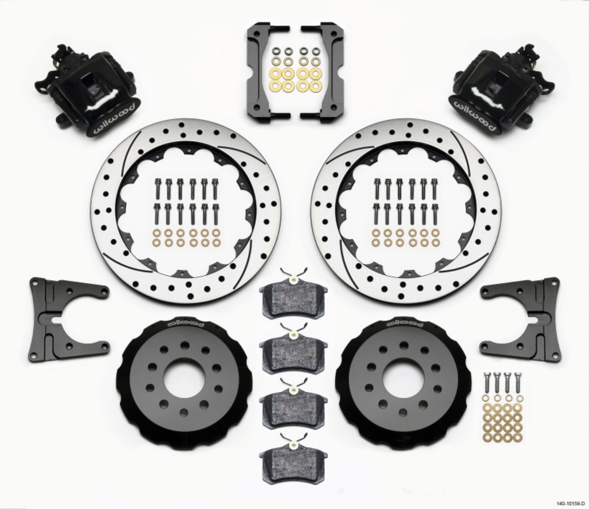 Picture of Wilwood Combination Parking Brake Rear Kit 12-88in Drilled 2005-2014 Mustang
