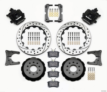 Picture of Wilwood Combination Parking Brake Rear Kit 12-88in Drilled 2005-2014 Mustang