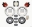 Picture of Wilwood Combination Parking Brake Rear Kit 12-88in Red Mustang 94-04
