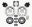 Picture of Wilwood Combination Parking Brake Rear Kit 12-88in Drilled Mustang 94-04