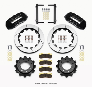 Picture of Wilwood TX6R Rear Kit 16-00in Black 1999-2010 GM Trk 2500 HD 4-84 Cntr