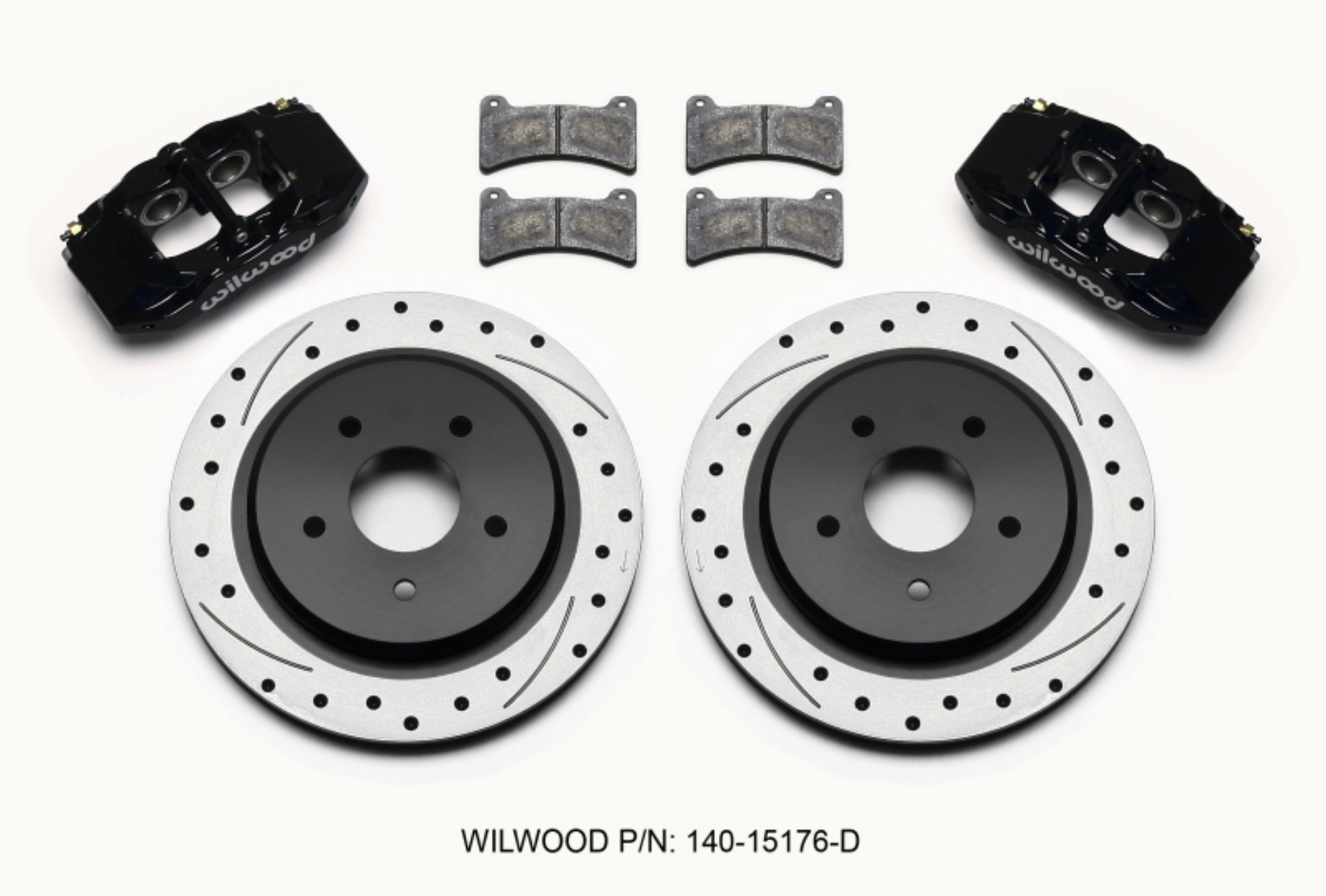 Picture of Wilwood DPC56 Rear Caliper & Rotor Kit Black Corvette All C5 - Base C6 1997-2013