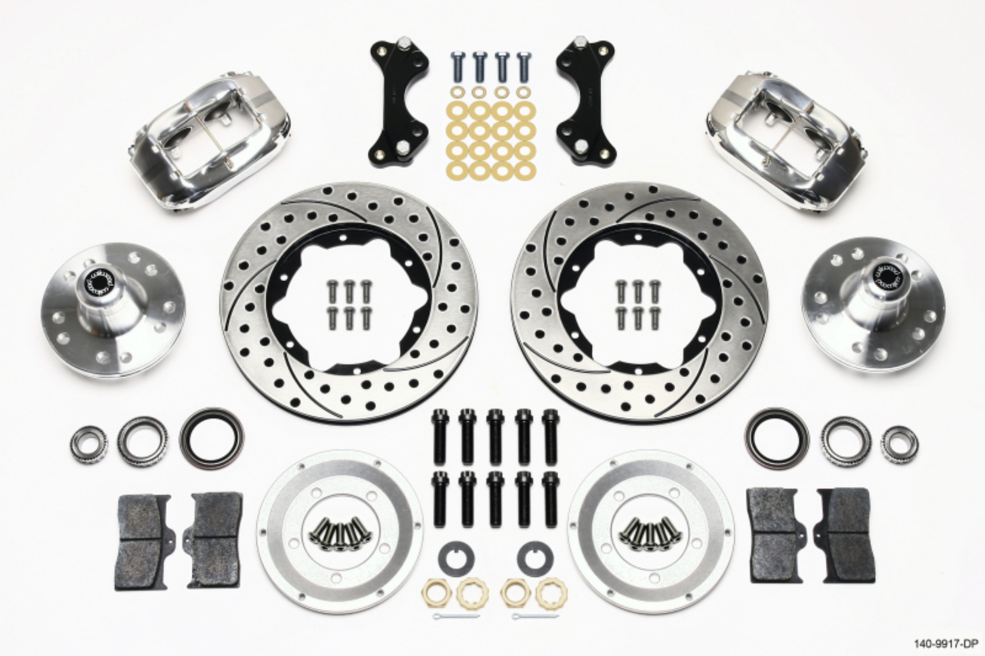 Picture of Wilwood Forged Dynalite Front Kit 11-00in Drilled-Polished WWE ProSpindle