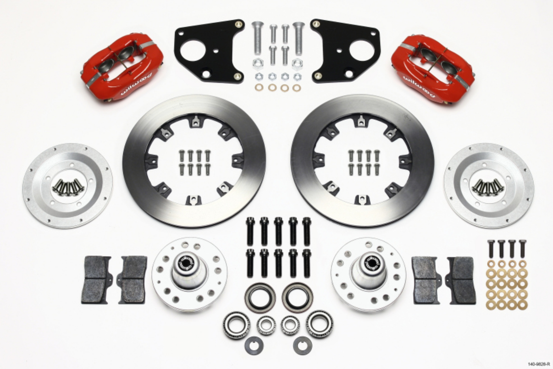 Picture of Wilwood Forged Dynalite Front Kit 12-19in Red 62-72 CDP B & E Body-Drum