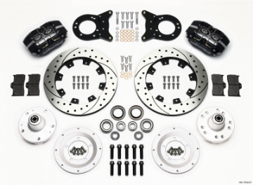 Picture of Wilwood Dynapro Dust-Boot Front Kit 12-19in Drilled 1965-1969 Mustang Disc & Drum Spindle
