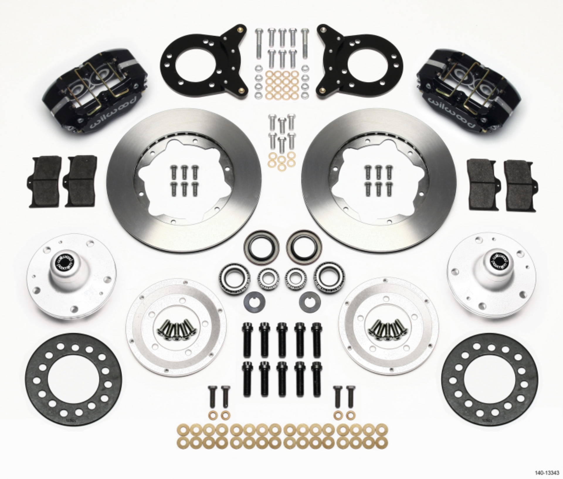 Picture of Wilwood Dynapro Dust-Boot Front Kit 11-00in 1965-1969 Mustang Disc & Drum Spindle