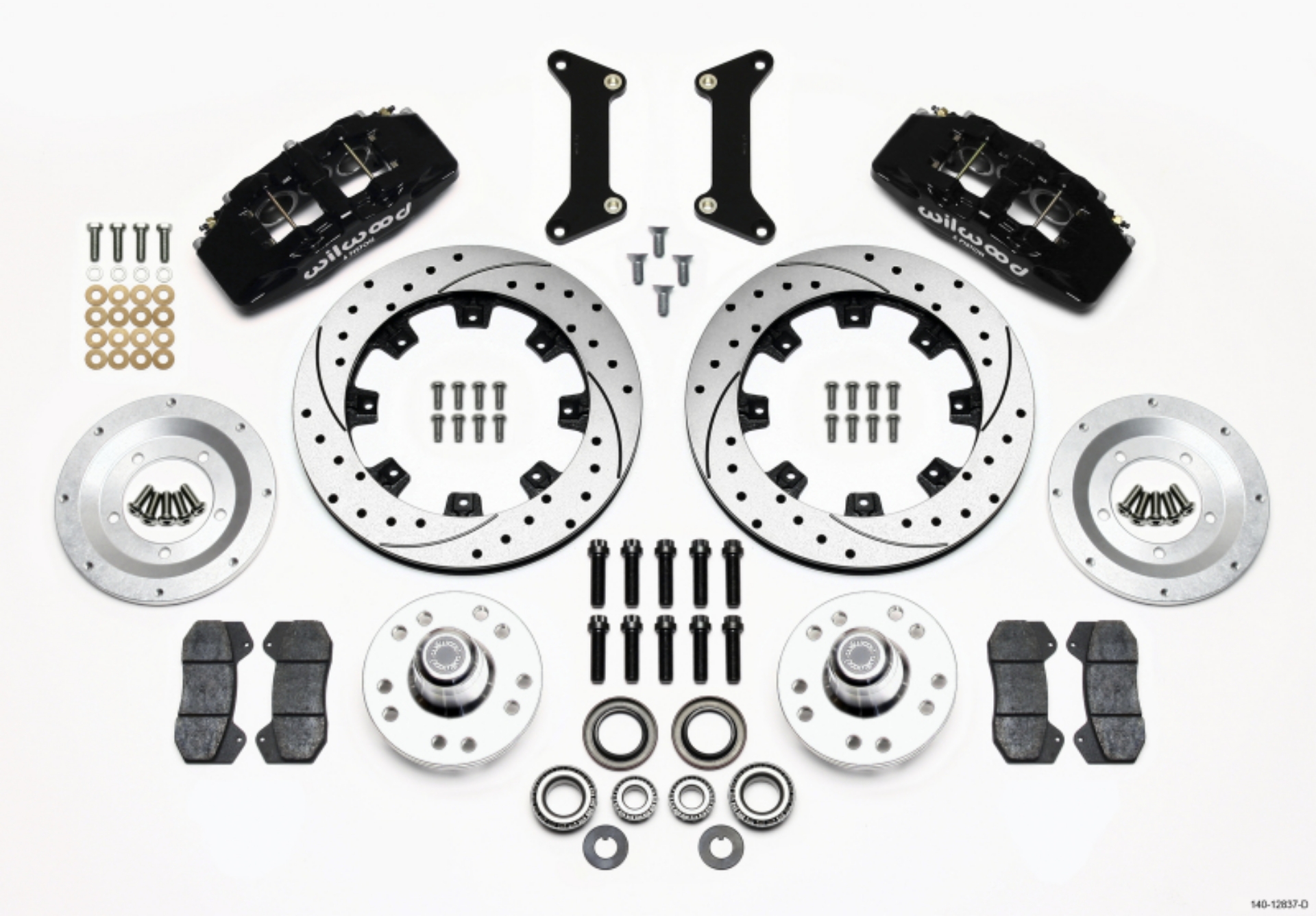 Picture of Wilwood Dynapro 6 Front Hub Kit 12-19in Drilled 79-87 GM G Body