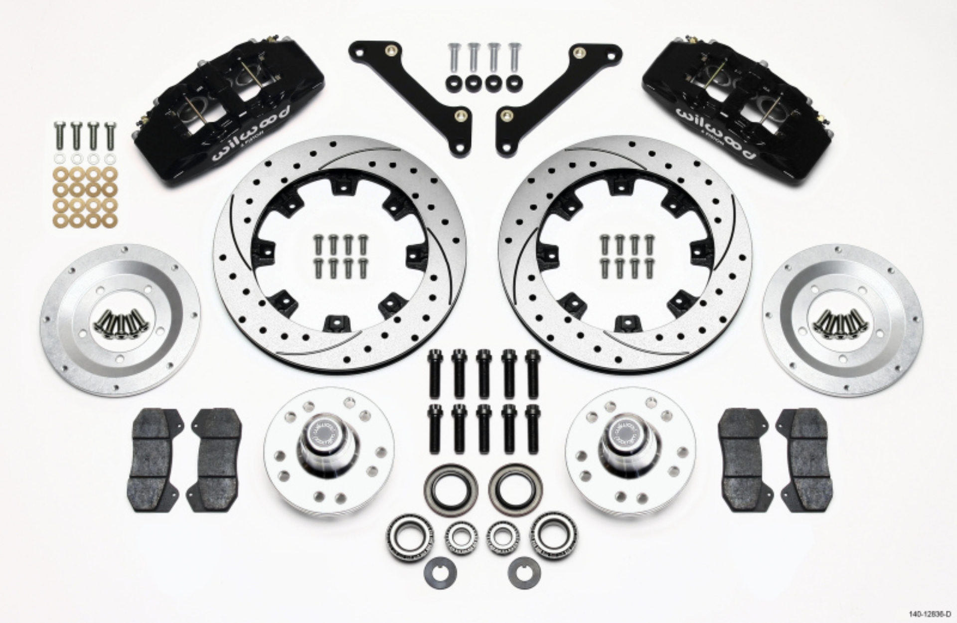 Picture of Wilwood Dynapro 6 Front Hub Kit 12-19in Drilled 79-81 Camaro