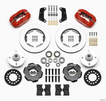 Picture of Wilwood Forged Dynalite Front Kit 10-75in Red 64-65 Mustang 6 Cylinder 4-lug
