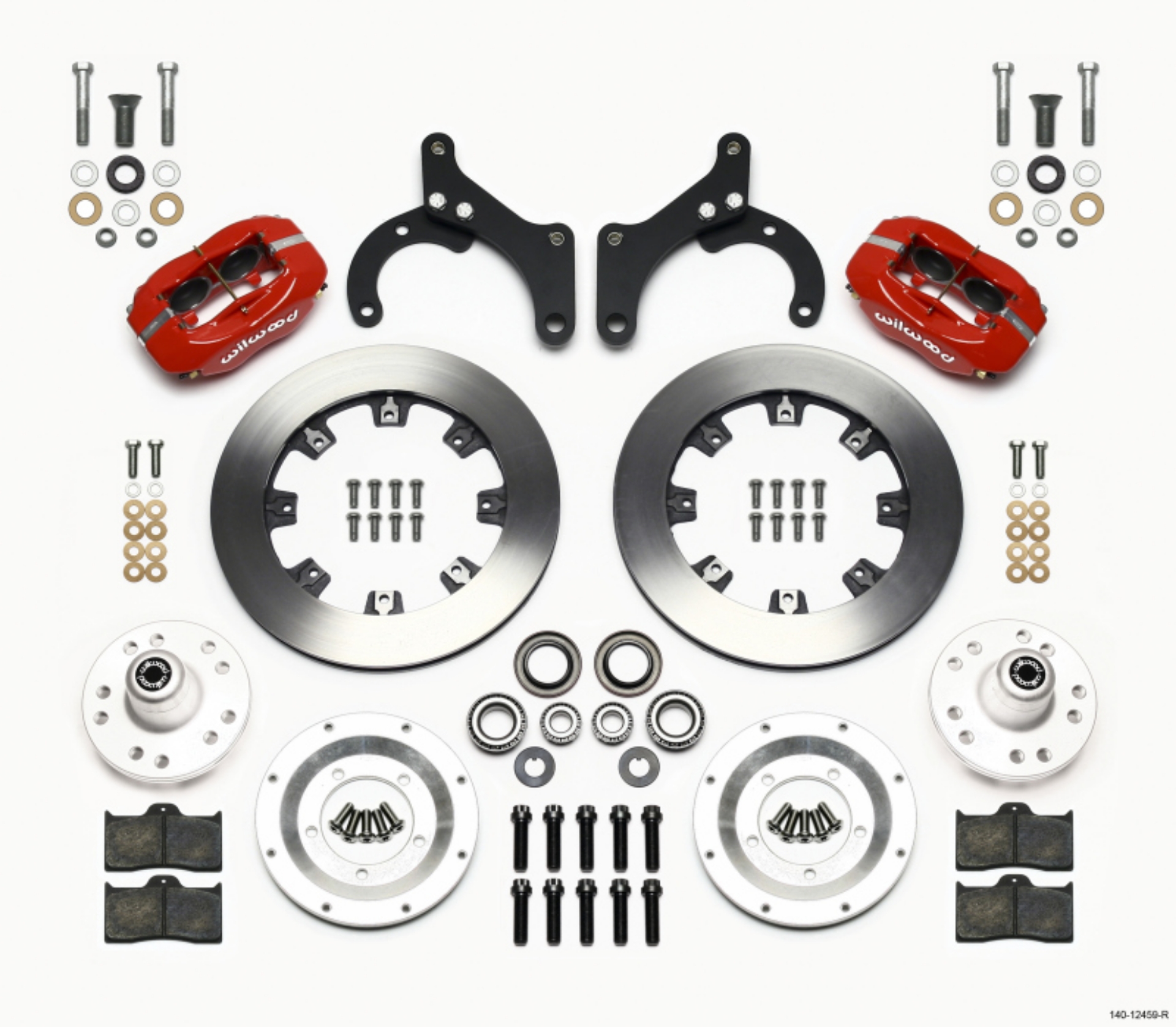 Picture of Wilwood Forged Dynalite Front Kit 12-19in Red 59-64 Chevy Impala - 63-64 Corvette