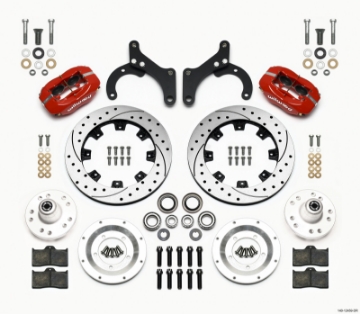 Picture of Wilwood Forged Dynalite Front Kit 12-19in Drilled Red 59-64 Chevy Impala - 63-64 Corvette